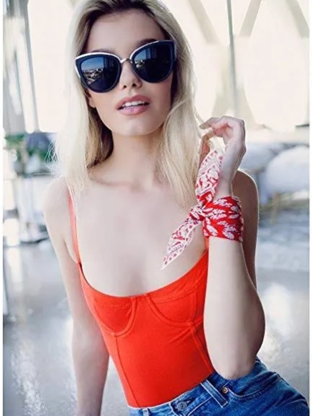 Quay Australia My Girl 126 Black Silver Frame Cat Eye Sunglasses